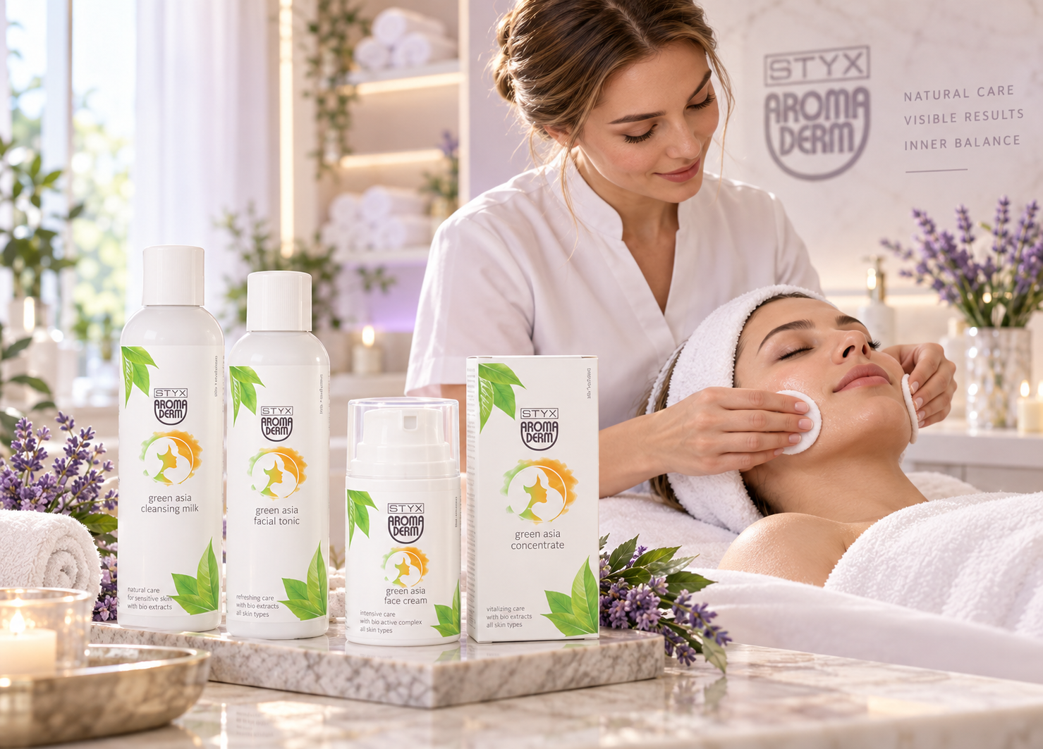 Profesjonalny zabieg pielęgnacji twarzy Aroma Derm